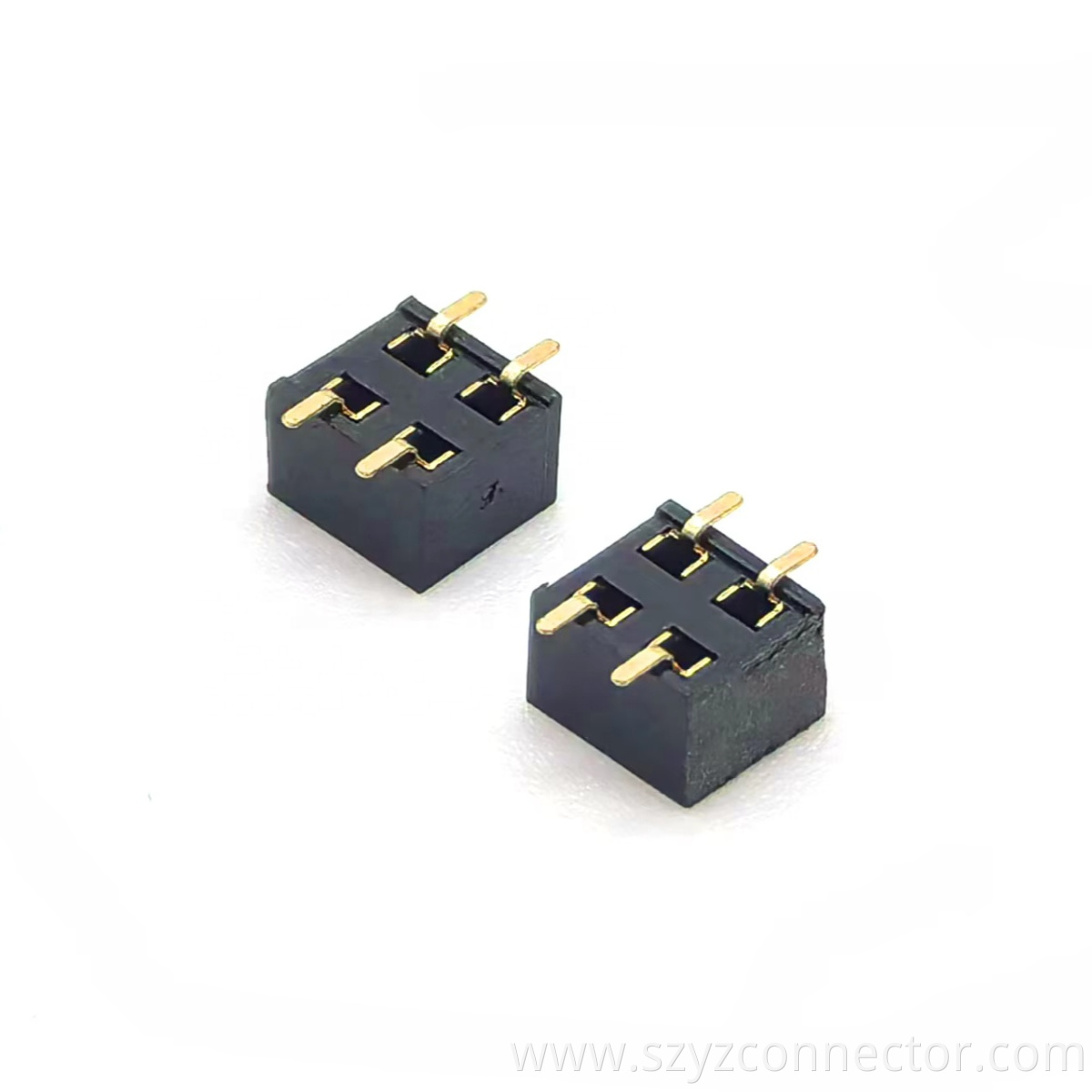 2.54mm Pitch Female Header Connector Dual Row SMT U-type H3.5mm 2*2P 2.54mm Pitch Female Header Connector Dual Row SMT U-type H3.5mm 2*2P
